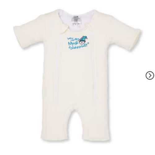 Cream Baby Merlin’s Magic Sleepsuit | Soft 100% Cotton Infant Sleepsuit