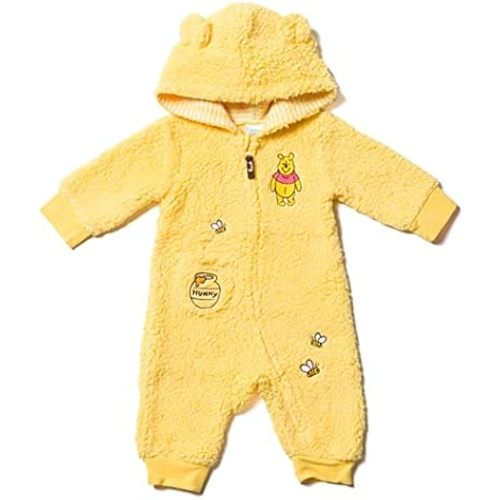 Disney Baby Cosplay Fleece Hooded Jumpsuit Newborn to Infant