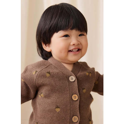 Easton Cardigan - Forest Acorns Toasted Marle – Jamie Kay USA