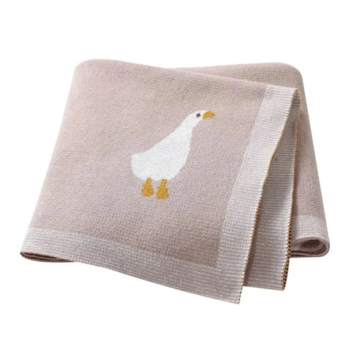 Goose Knitted Blanket