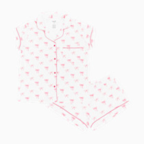 Kyte Baby Women's Short Sleeve Pajama Set - Bows, Medium