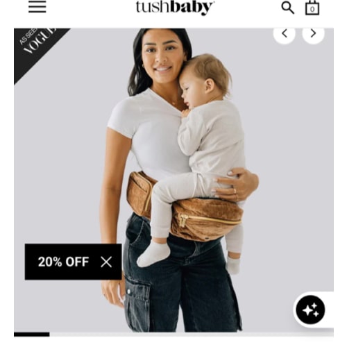 The Tushbaby Hip Carrier: color Velvet Sable