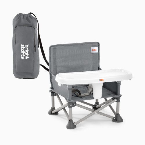 Bright Starts Pop 'N Sit Portable Booster - Grey