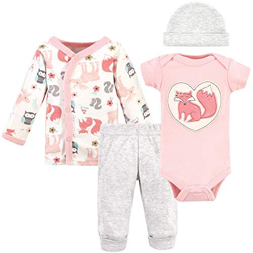 Hudson Baby Unisex Baby Layette Set 4-Piece