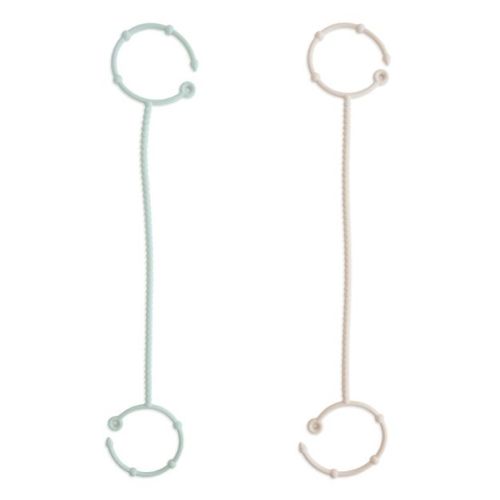 Adjustable Silicone Strap 2-Pack Cambridge Blue/Shifting Sand One Size