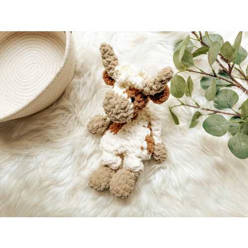Longhorn Cow Lovey Snuggler, Western Nursery, Lovey for Baby, Longhorn Cow Nursery, Farm Nursery Decor, Longhorn Cow Gift, Security Blanket