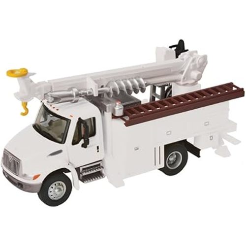 Walthers SceneMaster MOW White Utility Truck Drill