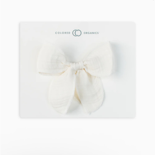 Muslin Bow Hair Clip