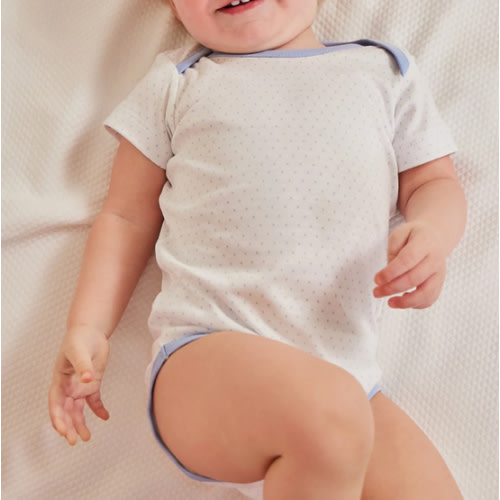 LAKE | Baby | Pima Cotton Pajamas | French Blue Baby Bodysuit Bundle