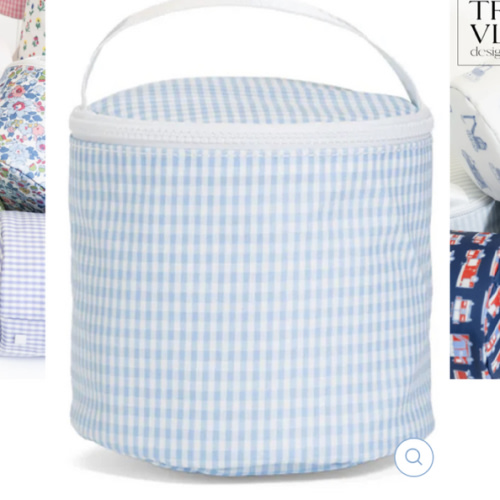 Mist Gingham Snack Bag