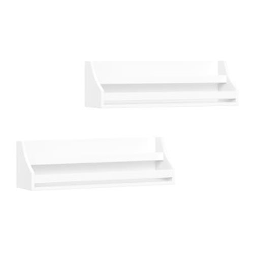 RiverRidge Book Nook White Kids Floating Bookshelf (23.63-in W x 7-in H x 6.19-in D) 02-406 at Lowes.com