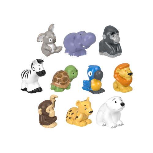 Fisher-Price Little People 10-Piece Animal Pack Figure Set for Toddler Pretend Play