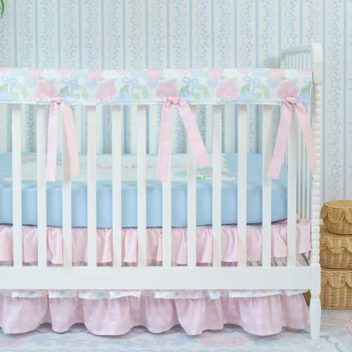 Crib Bedding Set | Hydrangea Bow