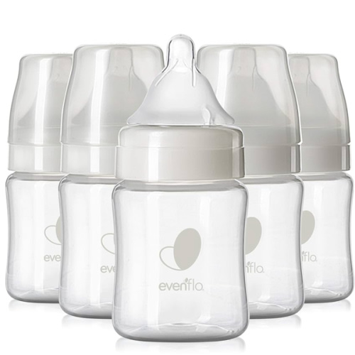 Evenflo Feeding Premium Proflo Venting Balance Plus Wide Neck Baby, Newborn and Infant Bottles - Developed by Pediatric Feeding Specialists - 5 Ounce (Pack of 6)