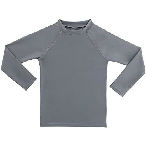 ESTAMICO Boys' UPF 50+ Long-Sleeve Rashguard Athletic Swim Shirt