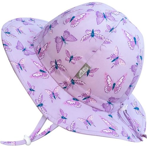 JAN & JUL 50+ UPF Cotton Sun Hat with Wide Brim for Toddler Girls