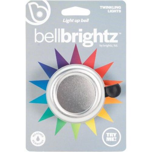 Brightz LED Bicycle Bell - Silver: Iron & Plastic, Hardware Mounted