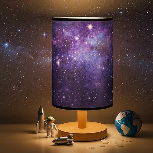 Space Galaxy Table Lamp Planets Christmas Gifts 3 Colors Dimmable Lights 9.72 x 5.12 Inch Planets Night Light Bedside Lamps Decoration for Bedroom Desk Birthday Gifts Home Decor