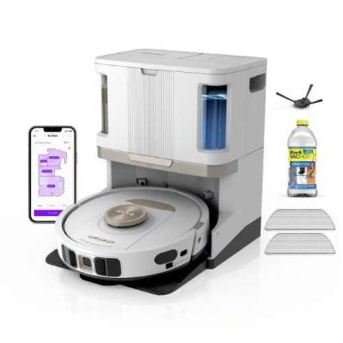 Shark Stratos 2-in-1 Robot Vacuum & Mop With 25+ Hands-Free Features & NeverTouch Self-Cleaning Base - RV2710ZE