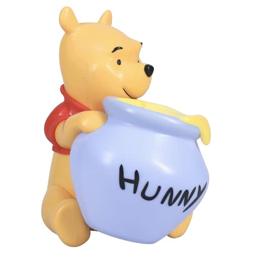 Paladone Winnie The Pooh Hunny Light - Officially Licensed Portable Night Light 16.5cm (6.4"), Disney Lamp for Nursery or Kids Bedroom | 16cm Character Light • Soft Warm Glow • Battery Powered • Cute Bedroom Decor • Disney Gift