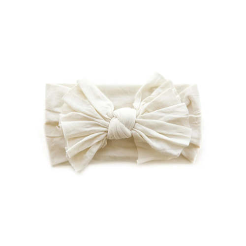 Hot Mess Nylon Headband in Ivory | Reverie Threads