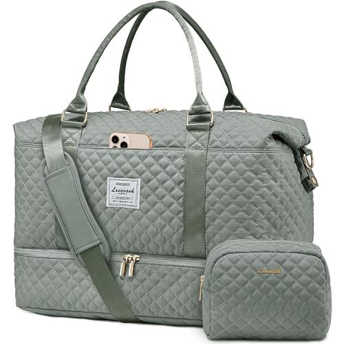 LOVEVOOK Travel Duffle Bag,Weekender Bags for Women with Shoe Compartment,Carry on Overnight Bag with Toiletry Bag,Gym Duffel Bag with Wet Pocket, Hospital Bags for Labor and Delivery