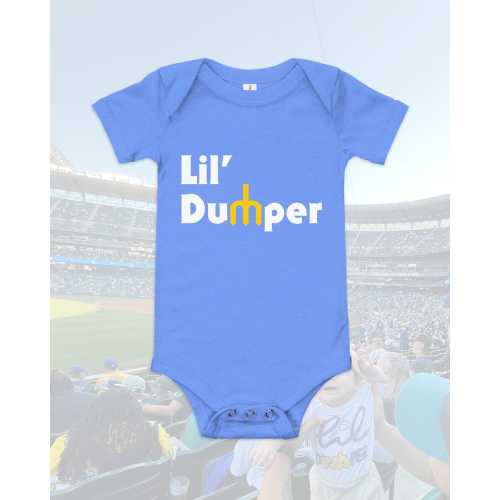 Lil’ Dumper Baby Onesie ('70s - Retro Blue) | Mariners X Cal Raleigh Inspired Infant Bodysuit