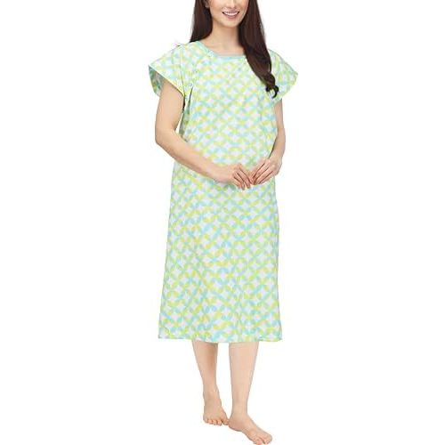 NY Threads Women's Hospital Gown Soft and Stylish Patient Gown