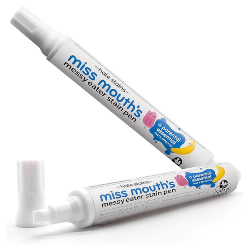 Miss Mouth's Messy Eater Stain Treater Pen - 2 Pack To Go Instant Stain Remover Pen - Newborn & Baby Essentials - On-The-Go & Travel Essentials