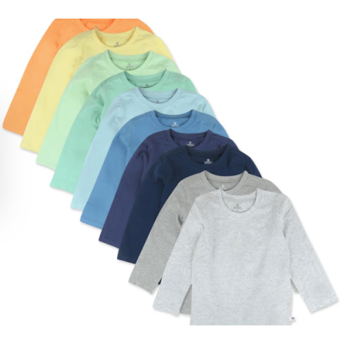 10-Pack Organic Cotton Long Sleeve T-Shirts | Honest Baby Clothing