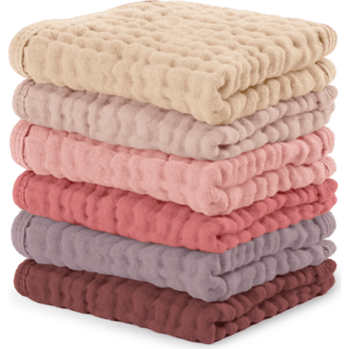 Muslin Washcloths - Pack of 6