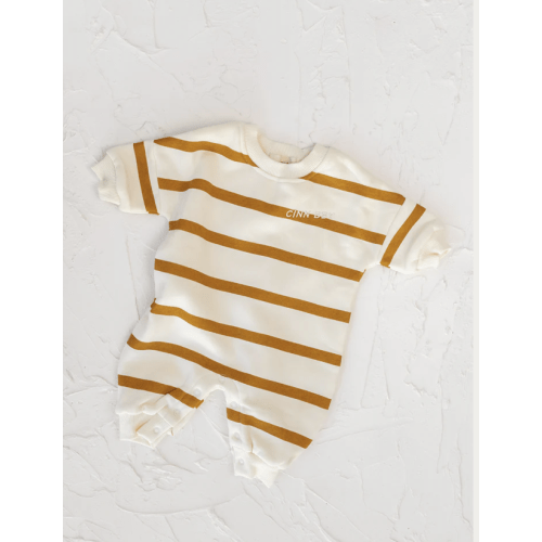 Lounge Suit - Mustard Stripe