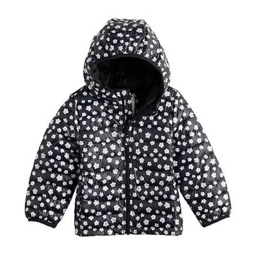 Baby & Toddler Girls Jumping Beans® Floral Print Hooded Puffer Jacket