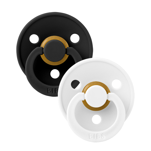 BIBS Colour Pacifiers 2 Pack - Black and White – Bibsworld store US