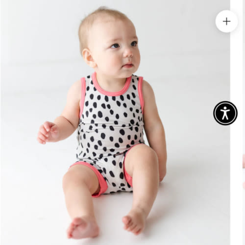 Pebbles Sleeveless Shorty Romper