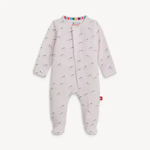 Magnetic Me Footie – Pink Savannah Plains, Size 0-3 months