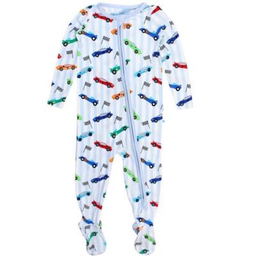RuggedButts SoftSnooze Baby Boys One Piece Footie Pajamas - Let's Roll, 12-18m