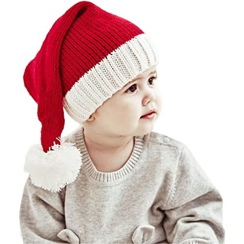 Santa's Knit Beanie - Women's Winter Hat, Soft Family Matching Xmas Christmas New Year Gifts