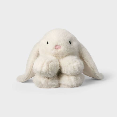 5.5'' White Bunny Stuffed Animal - Gigglescape™