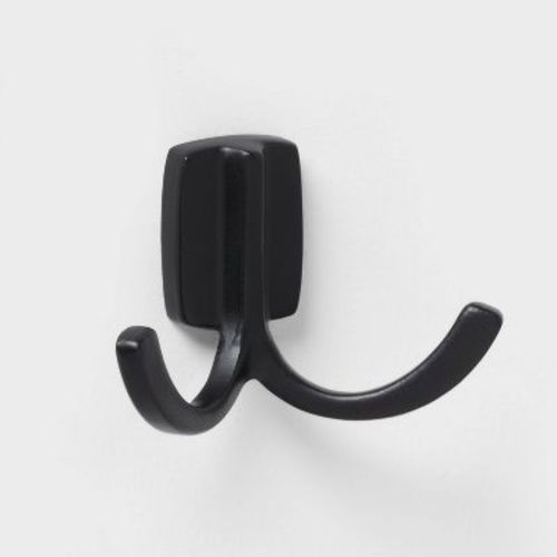 Modern Octopus Hook Matte Black - Brightroom™: Cast Aluminum Towel Hook, Powder-Coated, 20lb Capacity