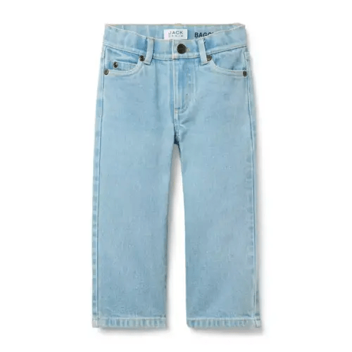 Boy Finley Light Wash Baggy Jean In Finley Wash by Janie and Jack