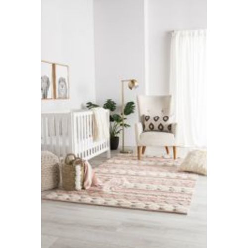 Nikki Chu by Jaipur Living Elixir Handmade Geometric Pink/ Ivory Area Rug (5'X8') - RUG141931