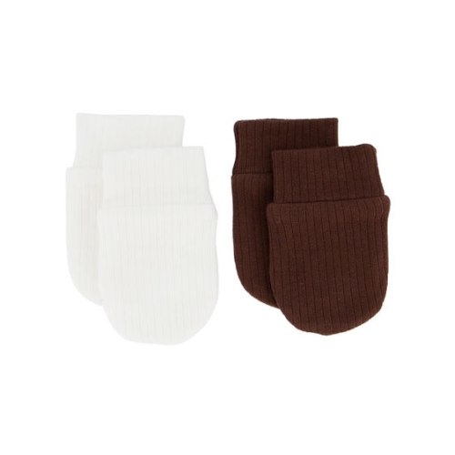 Dark Brown Baby 2Pk Mittens | Best&Less™ Online