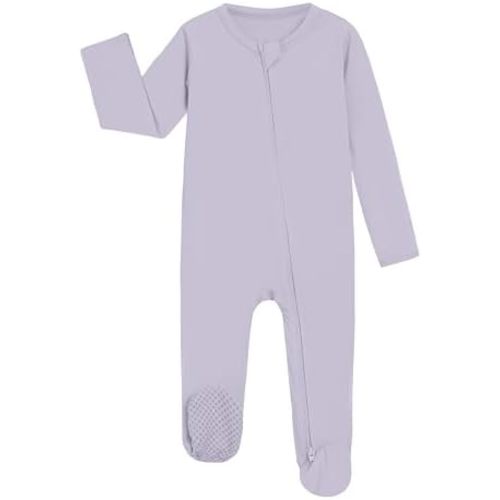 BambooBud Baby Footie Romper Pajamas Unisex Newborn Infant Pjs Soft Rompers Viscose from Bamboo Sleepwear