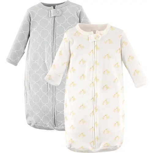 Hudson Baby BabyCotton Long-Sleeve Wearable Sleeping Bag, Sack, Blanket