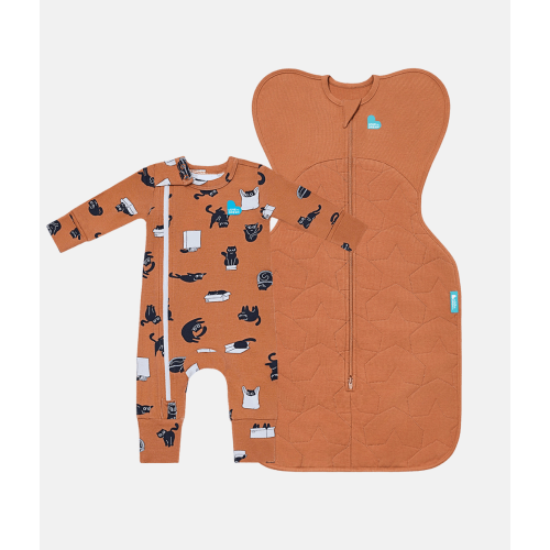 Swaddle Up & Romper Bundle | 2.5 TOG | Hazel | Black Cat