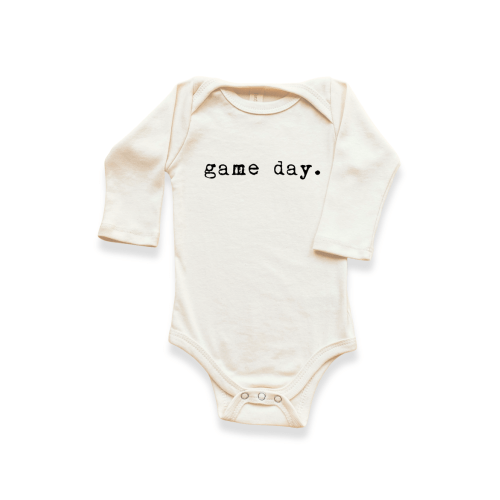 Game Day - Organic Long Sleeve Baby Bodysuit