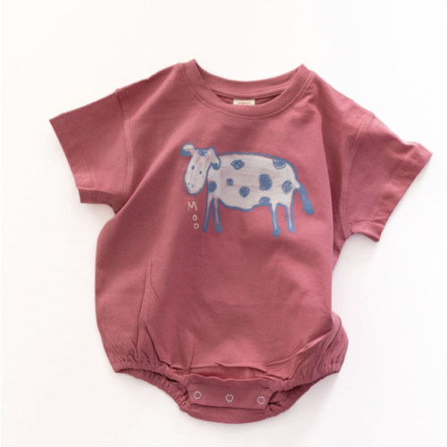 moo romper – Pigeon said please