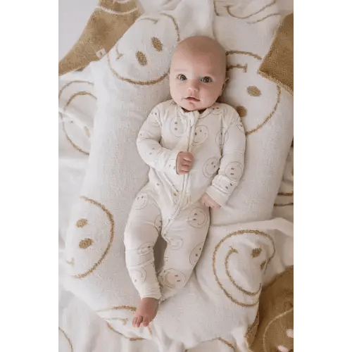 Just Smile | Bamboo Zip Pajamas - milk & baby – Milk & Baby