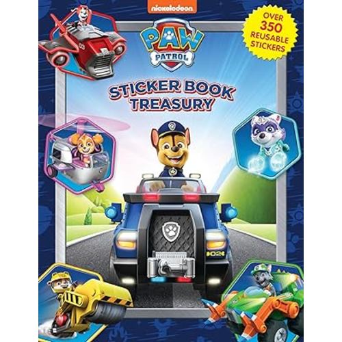 Paw Patrol Sticker Book Treasury - Activity Books for kids, 350 reusable stickers, 96 pages of fun